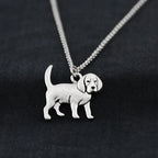 Stainless Steel Beagle Dog Pendant Necklace