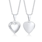 Gold-Plated Stainless Steel Locket Necklace – Timeless Oval or Heart Pendant