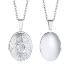 Gold-Plated Stainless Steel Locket Necklace – Timeless Oval or Heart Pendant