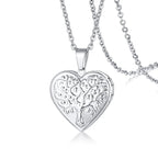 Gold-Plated Stainless Steel Locket Necklace – Timeless Oval or Heart Pendant