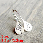 Unique Collection of Handmade Alloy Resin Earrings - Geometric Asymmetric Boho