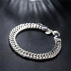 Selection of 925 Sterling Silver Chain Bracelets