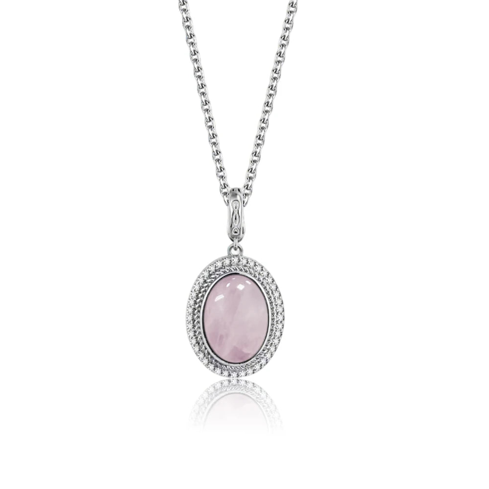 925 Sterling Silver Natural Moonstone Pendant & Earrings Set - Choose Your Stone