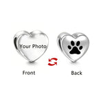 Pet Photo Pendant Made with Stainless Steel in Heart Shape