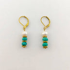 8 Colors! 18K Gold Plated Dangle Earrings with Freshwater Pearls & Crystals