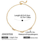 18K Gold-Plated Chain Link Necklaces with Cubic Zirconia – Multiple Styles