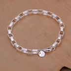 Selection of 925 Sterling Silver Chain Bracelets