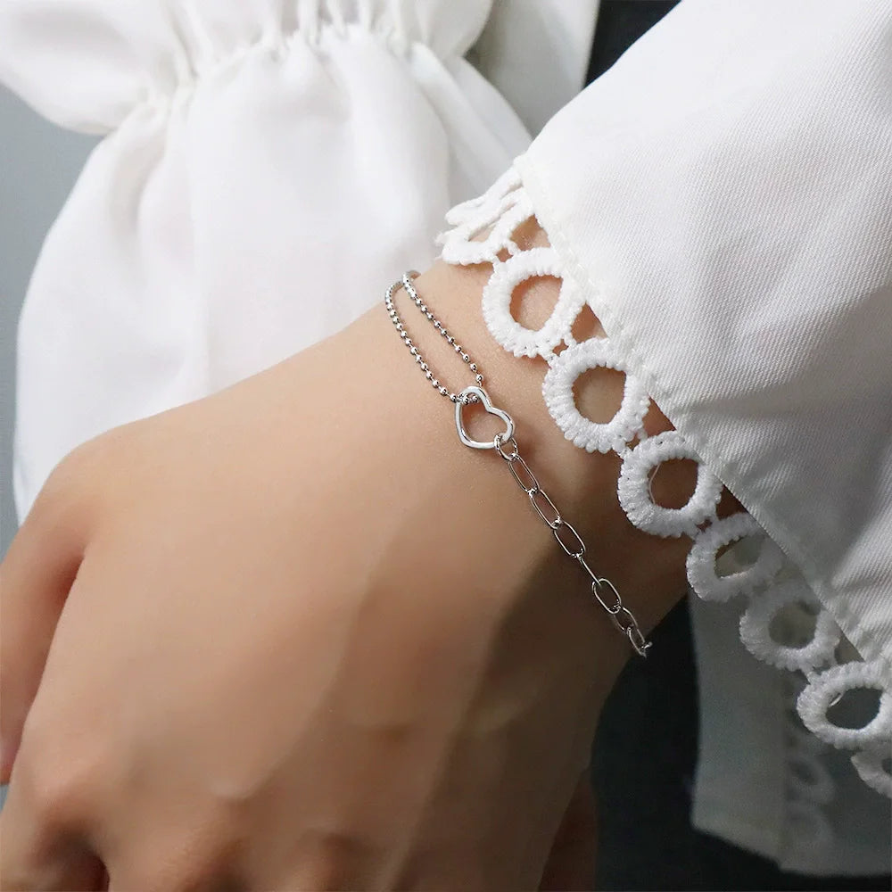 925 Sterling Silver Adjustable Cuff & Link Chain Bracelets Collection