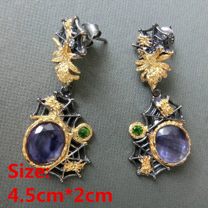 Unique Collection of Handmade Alloy Resin Earrings - Geometric Asymmetric Boho