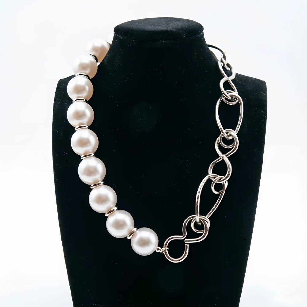Two Layer Hand Twisted Baroque Pearl Long Necklace