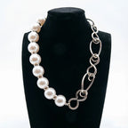 Two Layer Hand Twisted Baroque Pearl Long Necklace