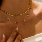18K Gold-Plated Chain Link Necklaces with Cubic Zirconia – Multiple Styles