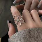 Collection of Adjustable Zinc Alloy CZ Fashion Rings - Fashion, Dog Lover, Hearts