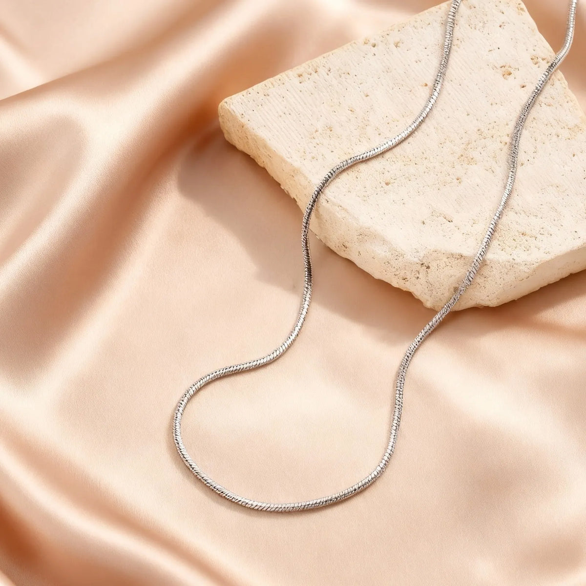 3 Layer Gold-Plated Stainless Steel Snake Chain Necklace – Multiple Lengths, 40–120 cm