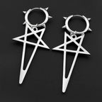 Punk Spike Rivet Goth Hoop Stainless Steel Earrings Collection