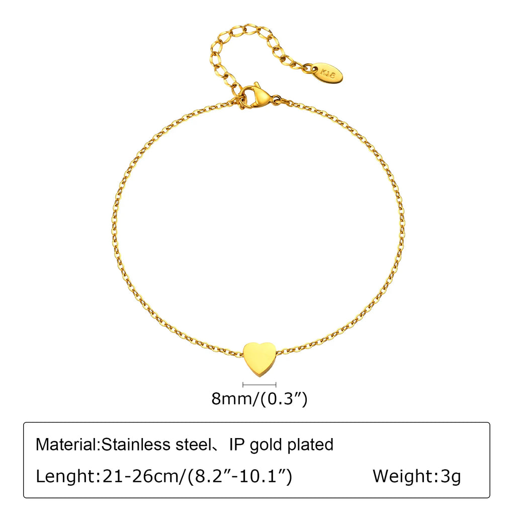 Gold-Plated Stainless-Steel Lucky Blue Evil Eye Anklet - Various Styles!!