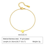 Gold-Plated Stainless-Steel Lucky Blue Evil Eye Anklet - Various Styles!!