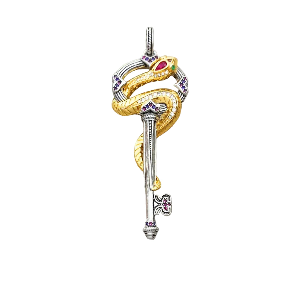 Heart & Snake Pendants Selection in 925 Sterling Silver with Zircon Stones