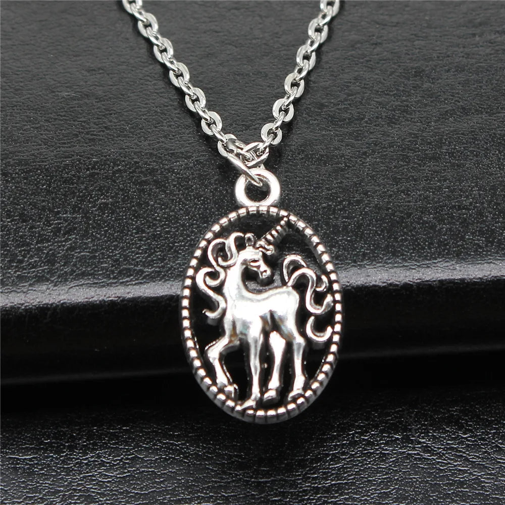 Unicorn Pendant Necklace in Zinc Alloy