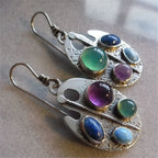 Unique Collection of Handmade Alloy Resin Earrings - Geometric Asymmetric Boho