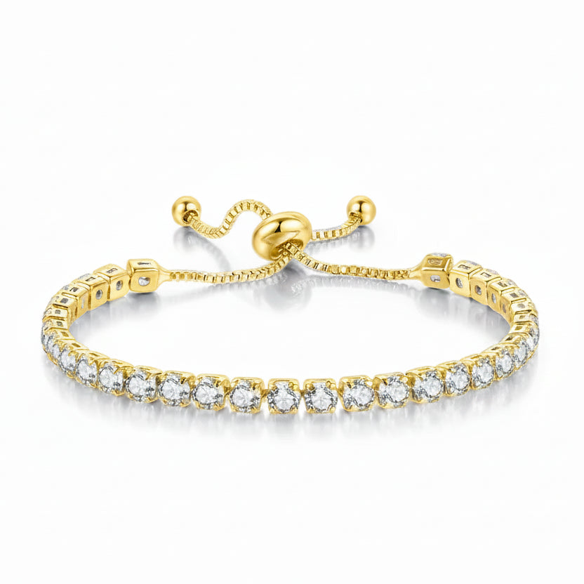 Selection of 925 Sterling Silver Tennis Bracelets with Multi-colored Zircons