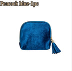 6-Layer Velvet Organizer Pouch – Elegant Travel Storage in 3 Colors