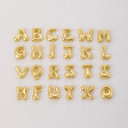 Chunky Bubble Letter Pendant Necklace – Bold, Playful Statement Jewelry
