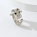 Collection of Adjustable Zinc Alloy CZ Fashion Rings - Fashion, Dog Lover, Hearts