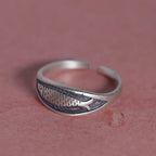 925 Sterling Silver Retro Fish Ring Adjustable