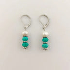 8 Colors! 18K Gold Plated Dangle Earrings with Freshwater Pearls & Crystals