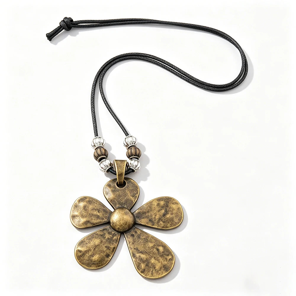 Selection of Suede & Wax Leather Cord Alloy Pendant Necklaces