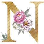 Personalized Gold Initial Floral Jewelry Box – Romantic Travel Jewelry Case