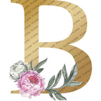 Personalized Gold Initial Floral Jewelry Box – Romantic Travel Jewelry Case