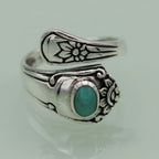 Turquoise Statement Rings – Bold Adjustable Boho Designs in Zinc Alloy