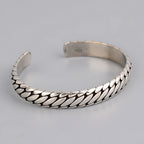 925 Sterling Silver Adjustable Cuff & Link Chain Bracelets Collection