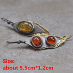 Unique Collection of Handmade Alloy Resin Earrings - Geometric Asymmetric Boho