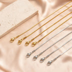 3 Layer Gold-Plated Stainless Steel Snake Chain Necklace – Multiple Lengths, 40–120 cm