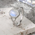 925 Sterling Silver Ring Natural Gemstone Ring