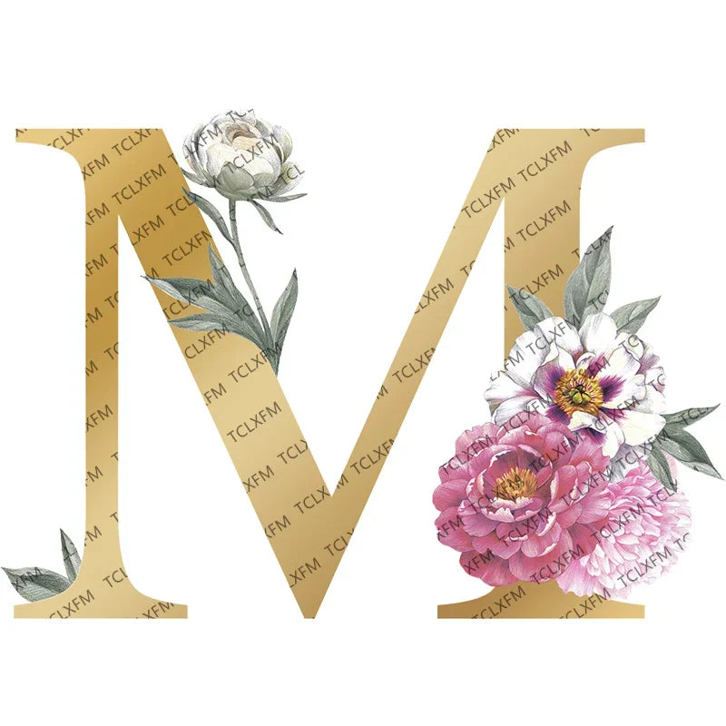 Personalized Gold Initial Floral Jewelry Box – Romantic Travel Jewelry Case