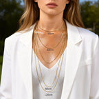 3 Layer Gold-Plated Stainless Steel Snake Chain Necklace – Multiple Lengths, 40–120 cm