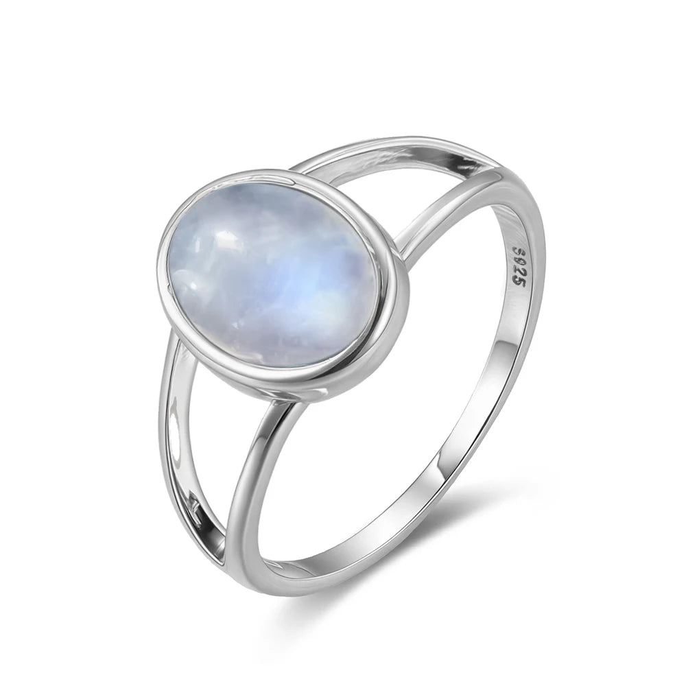 925 Sterling Silver Ring Natural Gemstone Ring
