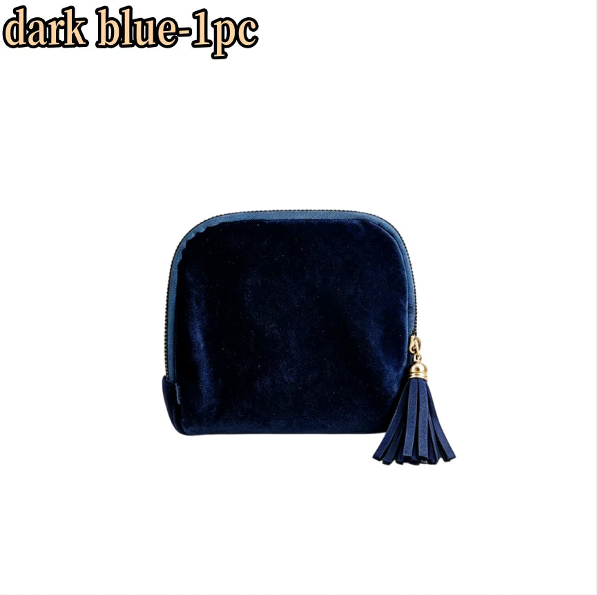 6-Layer Velvet Organizer Pouch – Elegant Travel Storage in 3 Colors