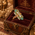 Vintage Dragonfly Ring with Multicolor CZ Crystal Accents