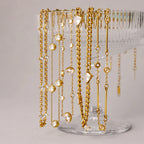 18K Gold-Plated Chain Link Necklaces with Cubic Zirconia – Multiple Styles