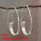 Unique Collection of Handmade Alloy Resin Earrings - Geometric Asymmetric Boho