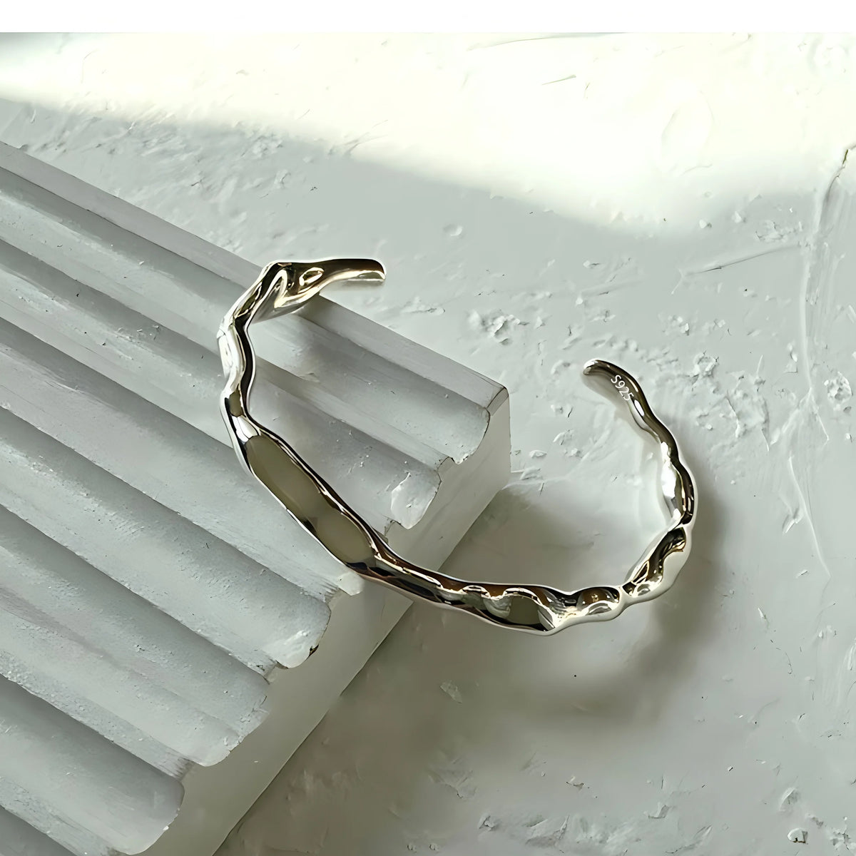 925 Sterling Silver Adjustable Cuff & Link Chain Bracelets Collection