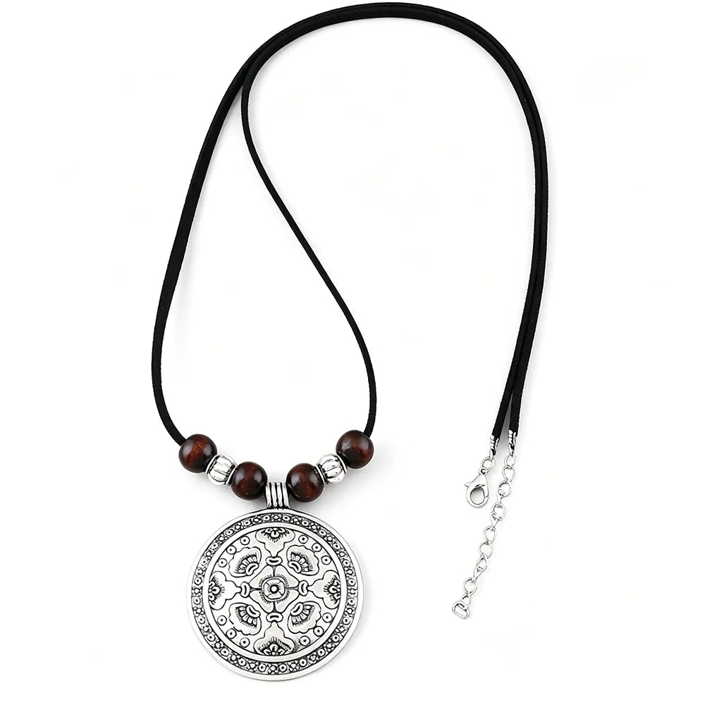 Selection of Suede & Wax Leather Cord Alloy Pendant Necklaces
