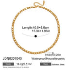 18K Gold-Plated Chain Link Necklaces with Cubic Zirconia – Multiple Styles