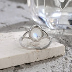 925 Sterling Silver Ring Natural Gemstone Ring