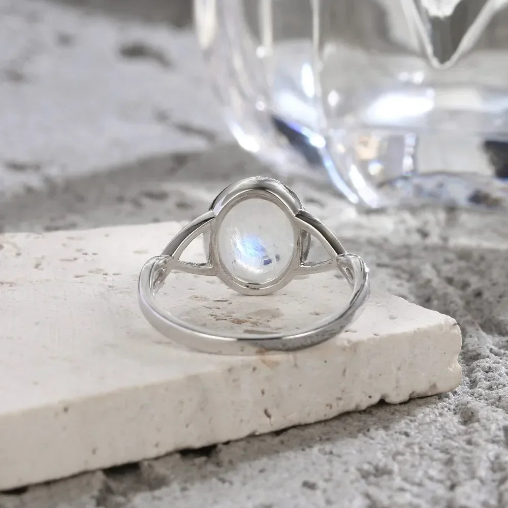 925 Sterling Silver Ring Natural Gemstone Ring